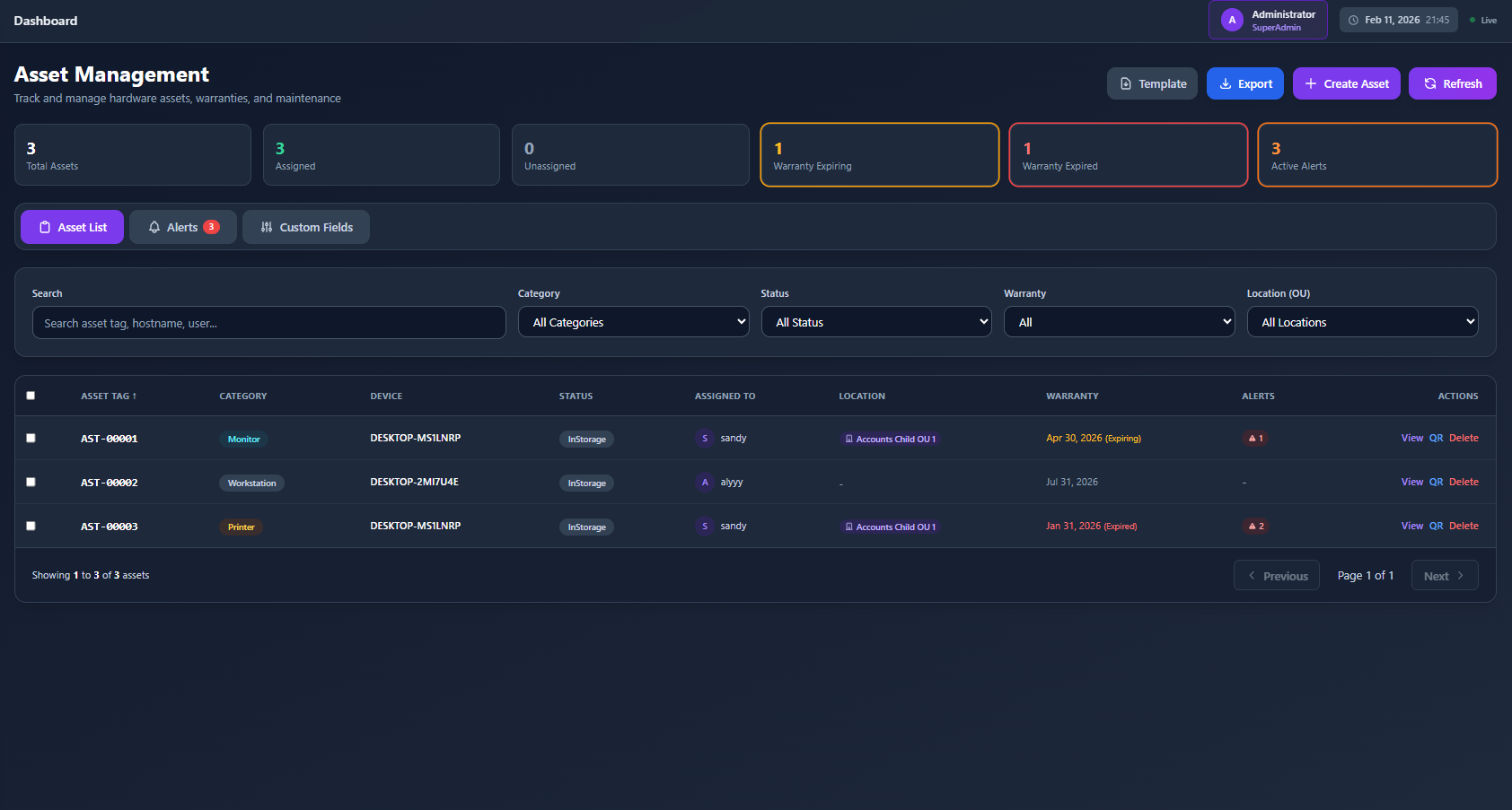Incident Tracking